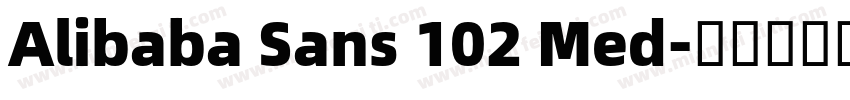 Alibaba Sans 102 Med字体转换